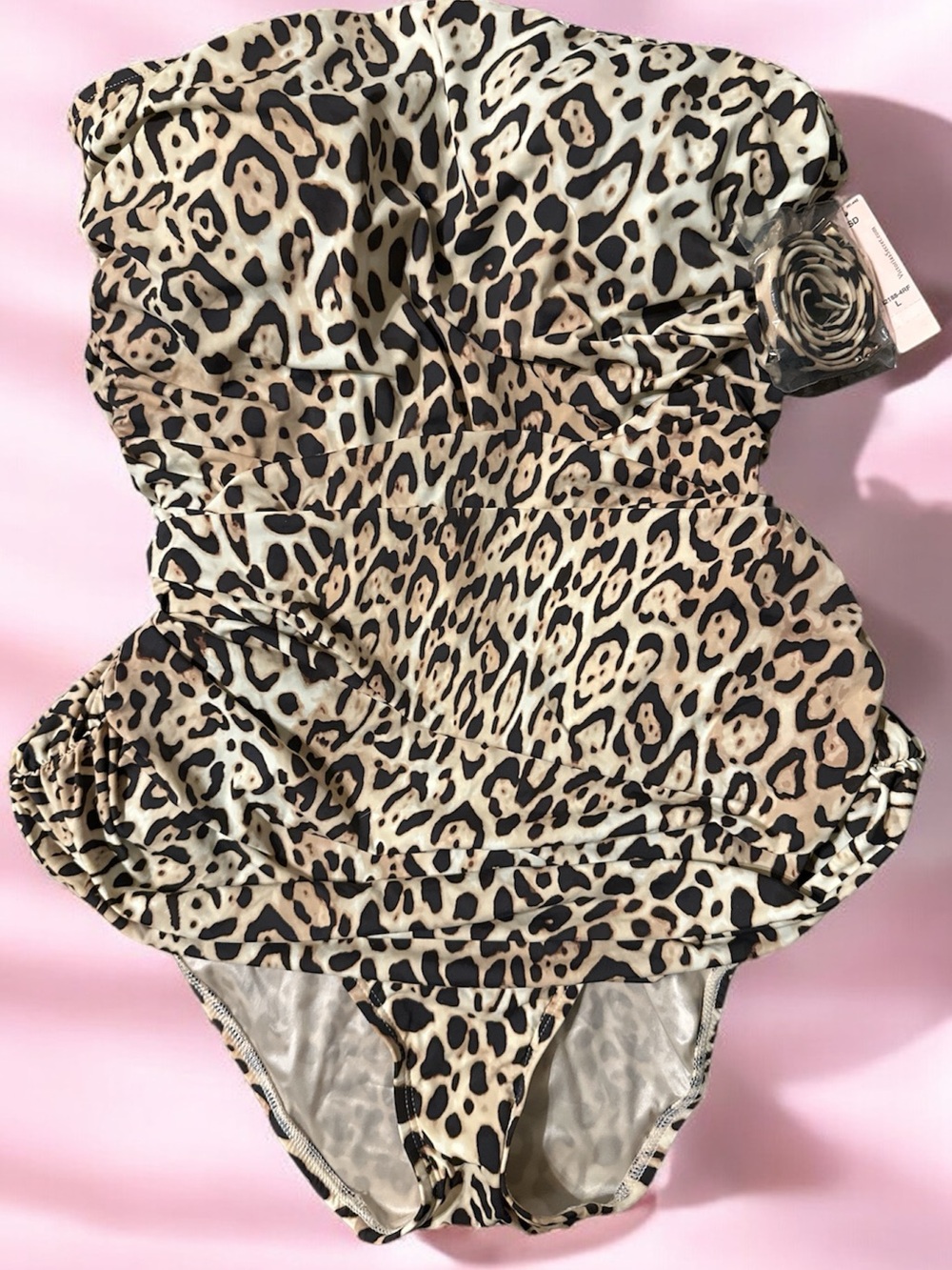 Victoria’s Secret One-Piece Leopard Print Bathing Suit (L)